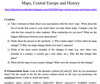 History - Changing Map of Central Europe