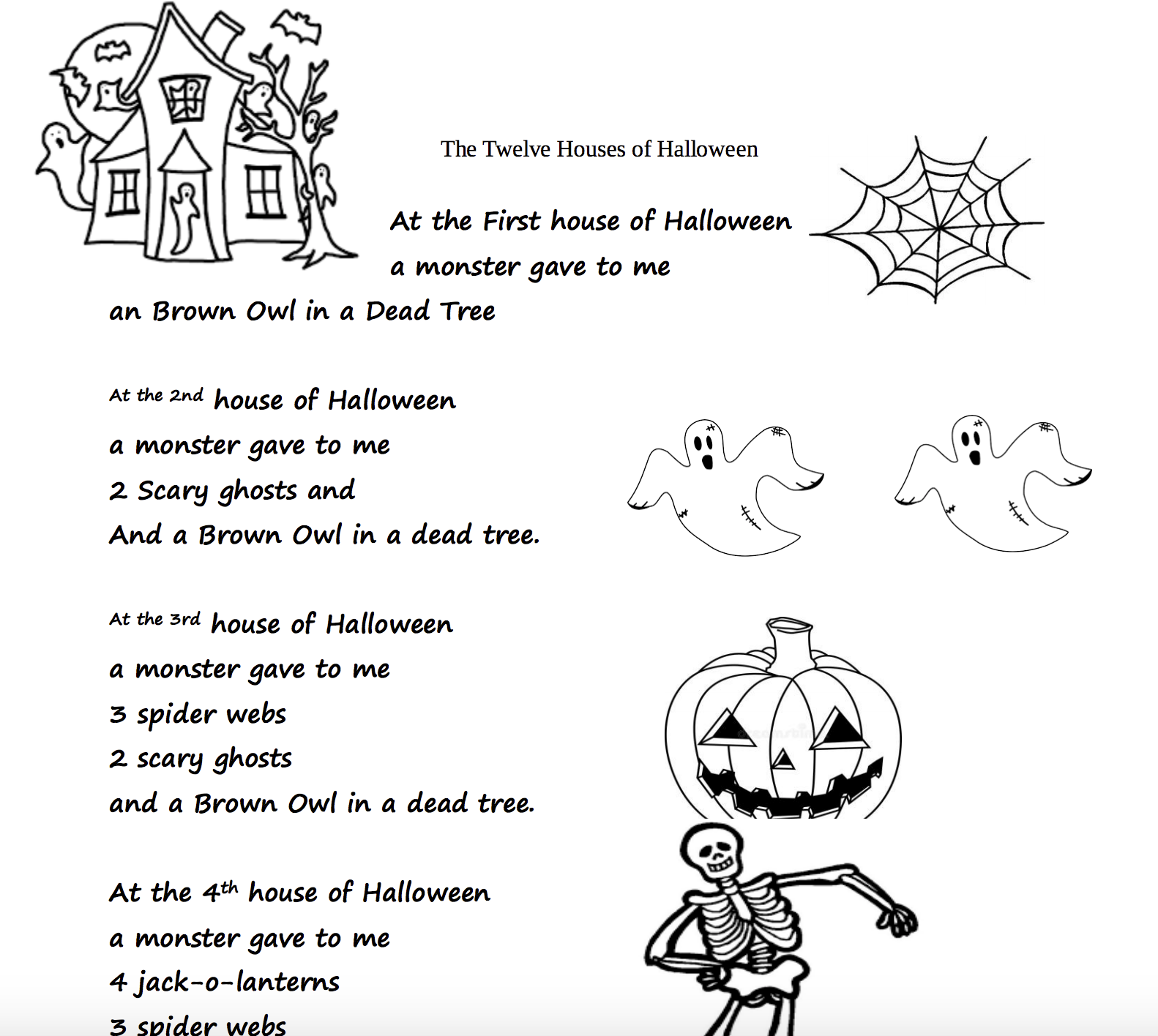 Free Printable Halloween Worksheets For First Grade