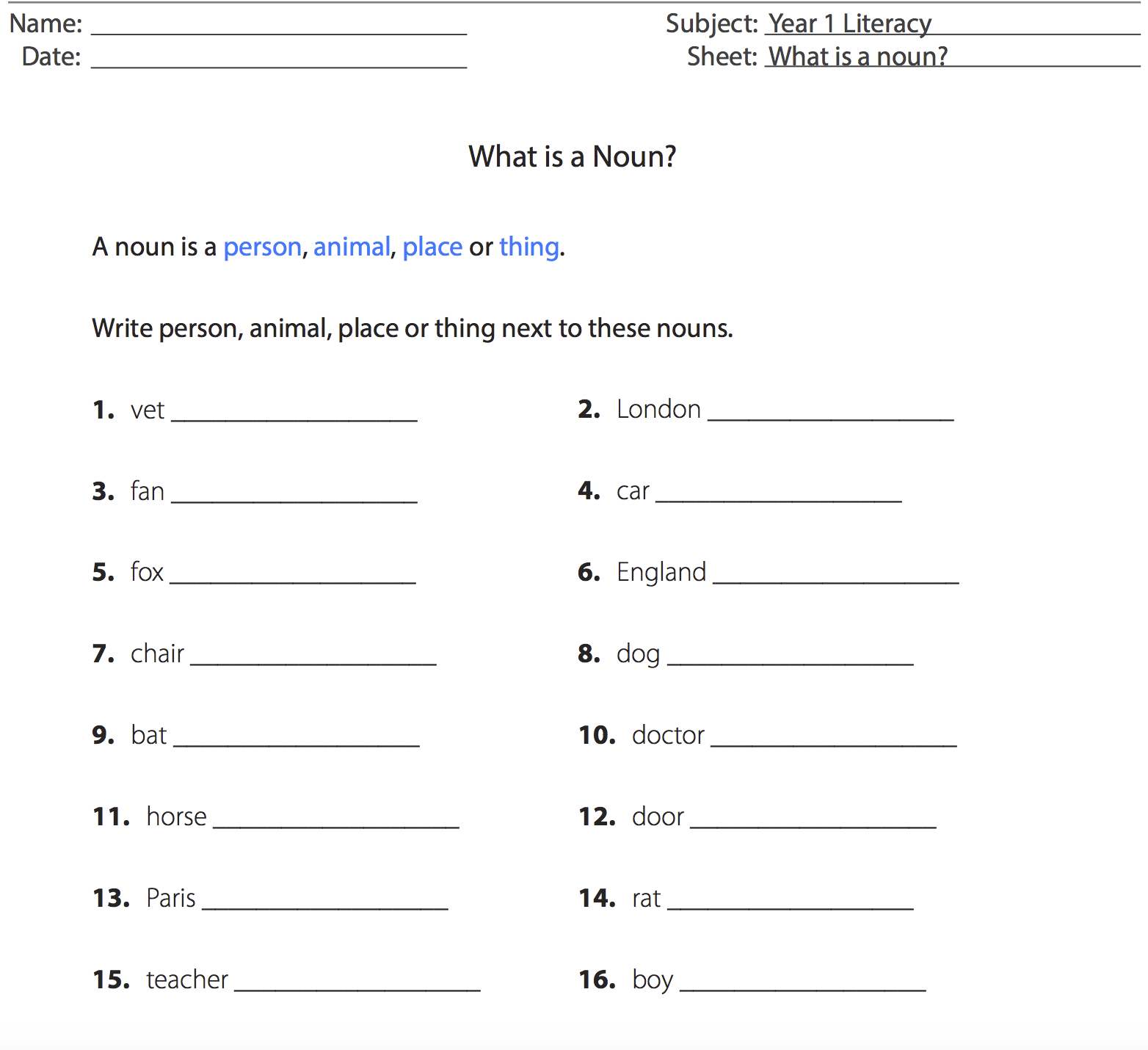 163 free singular plural nouns worksheets