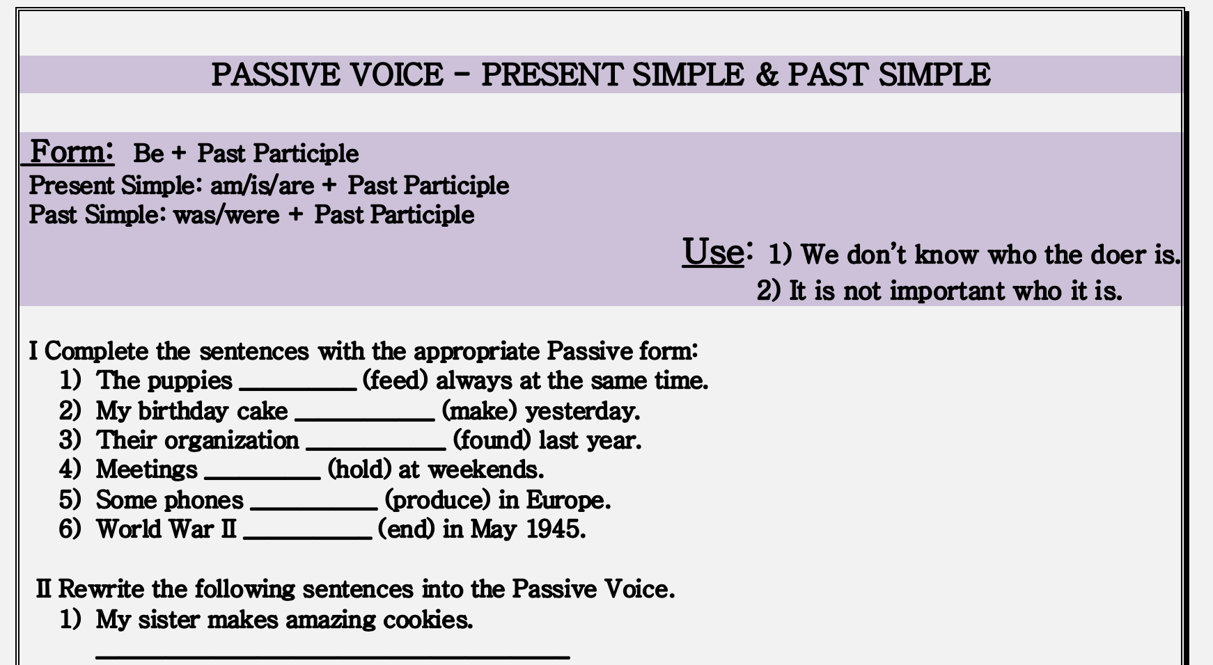 passive-voice-present-simple-past-simple-worksheet