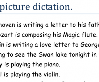 Musical Picture Dictation
