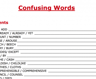 Confusing Words