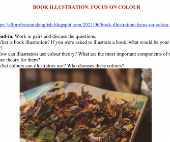BOOK ILLUSTRATION – FOCUS ON COLOR