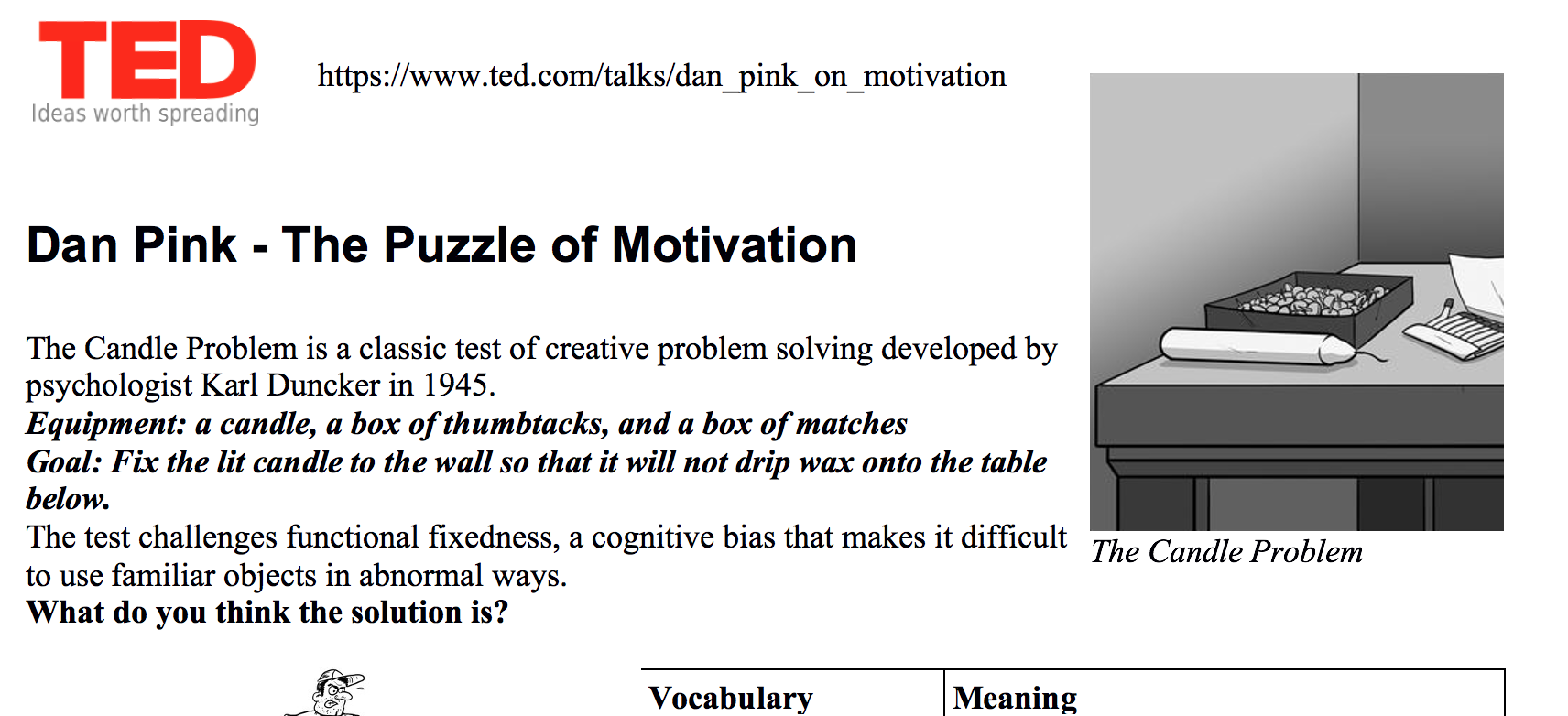 Ted Talk Everyday Leadership Worksheet Answers Printable Word Searches