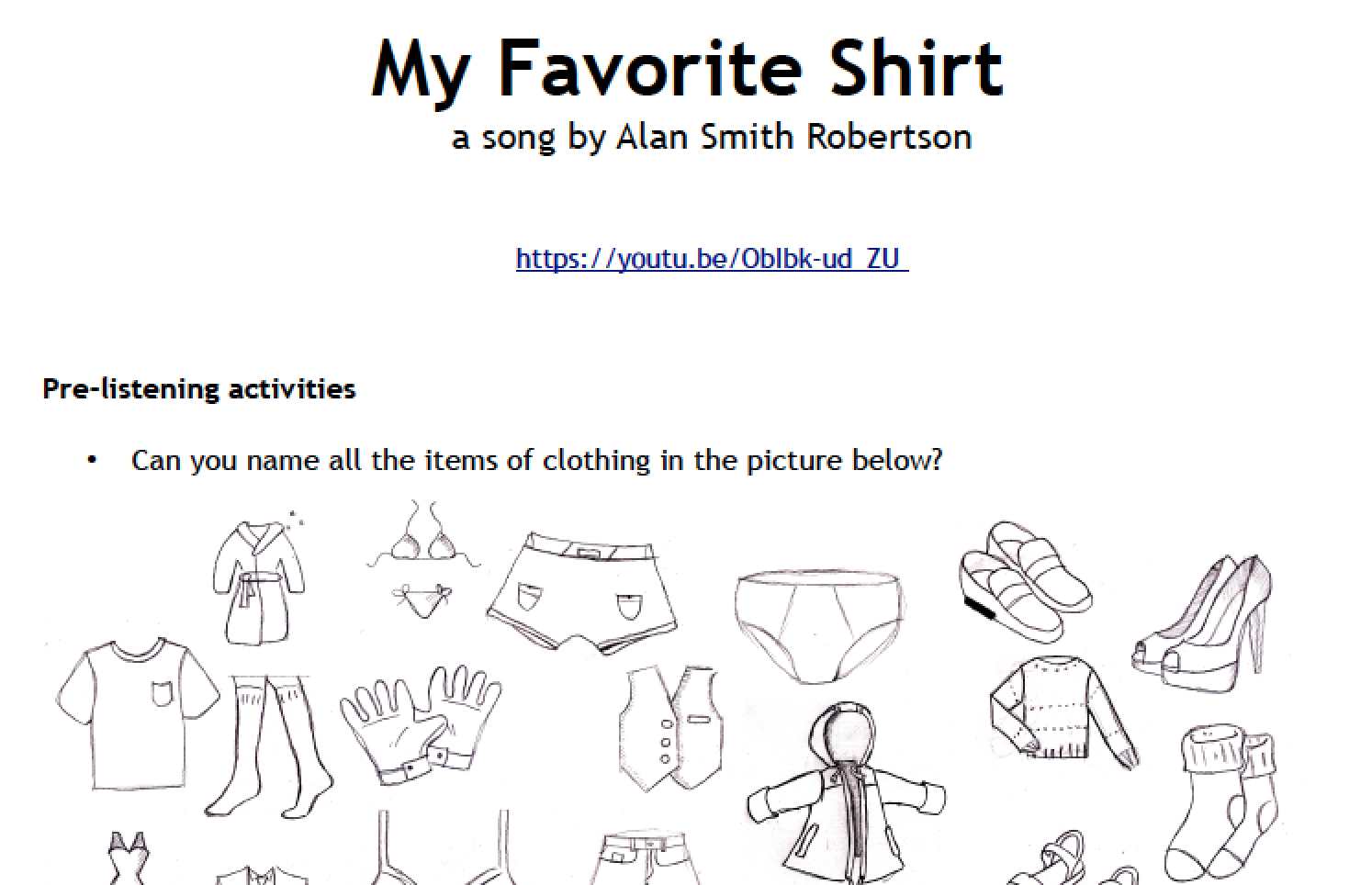 256 free shopping clothes worksheets