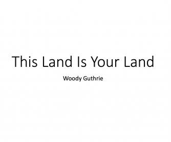 This Land Is Your Land Song Activity