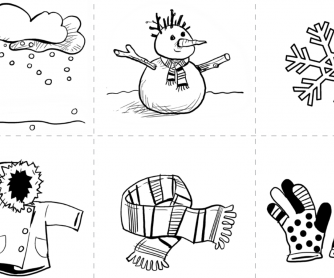 ESL Activity Sheet For Children – Winter Vocabulary