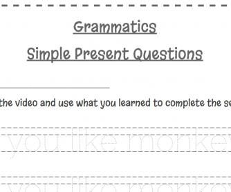 Present Simple Question YouTube Writing worksheet