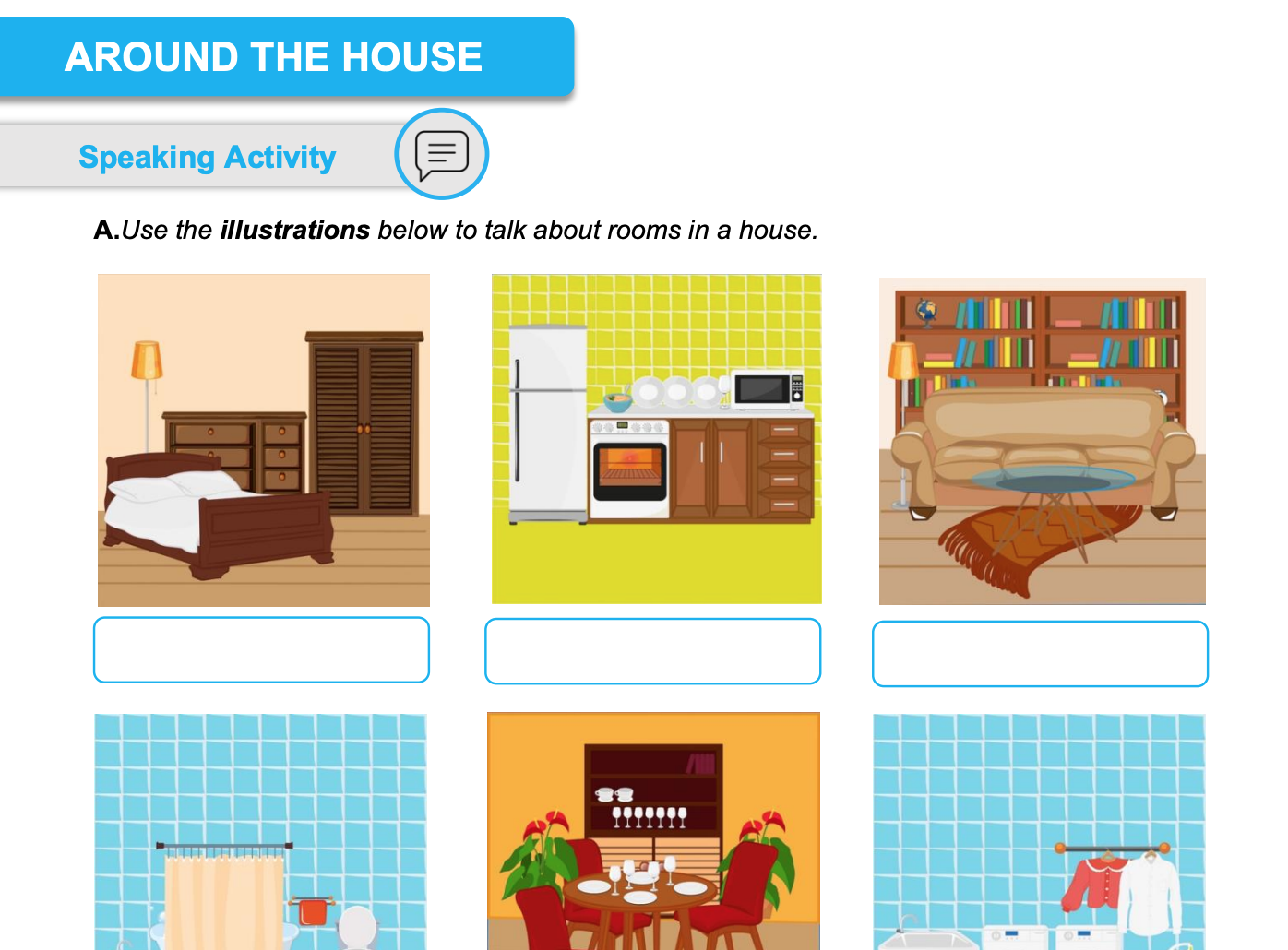 271 free house flat rooms worksheets