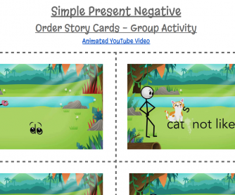Present Simple Negative – Group work activity