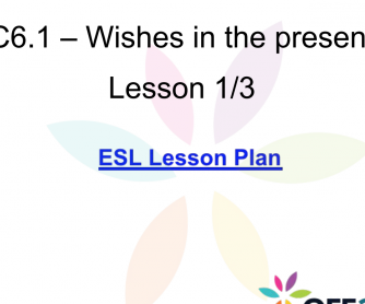 Wishes In The Present Lesson Plan
