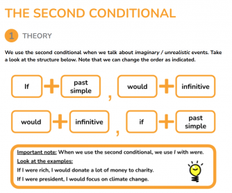 THE SECOND CONDITIONAL - ESL PALS