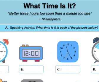 Telling Time: What Time is it?