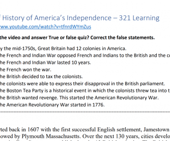 Watch & Listen To A Brief History Of America's Independence