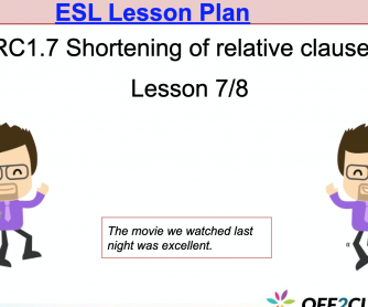 Shortening Relative Clauses: A Free ESL Lesson Plan