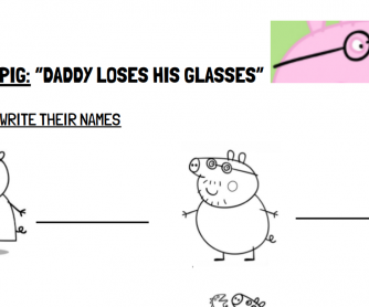 DADDY PIG LOSES HIS GLASSES